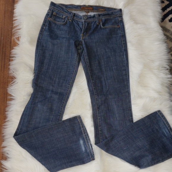 Fossil Slim Bootcut Dark wash Jeans Long Length - Picture 1 of 8